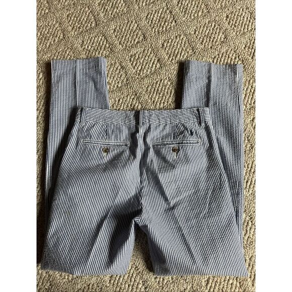 Boys Polo Ralph Lauren Blue Striped Seersucker Pants Size‎ 16 EUC - Picture 4 of 5